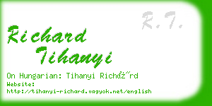 richard tihanyi business card